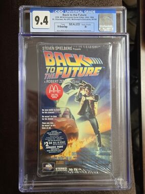 Back to the Future VHS 1994 McDonalds Exclusive New Sealed CGC A+ Graded 9.4
